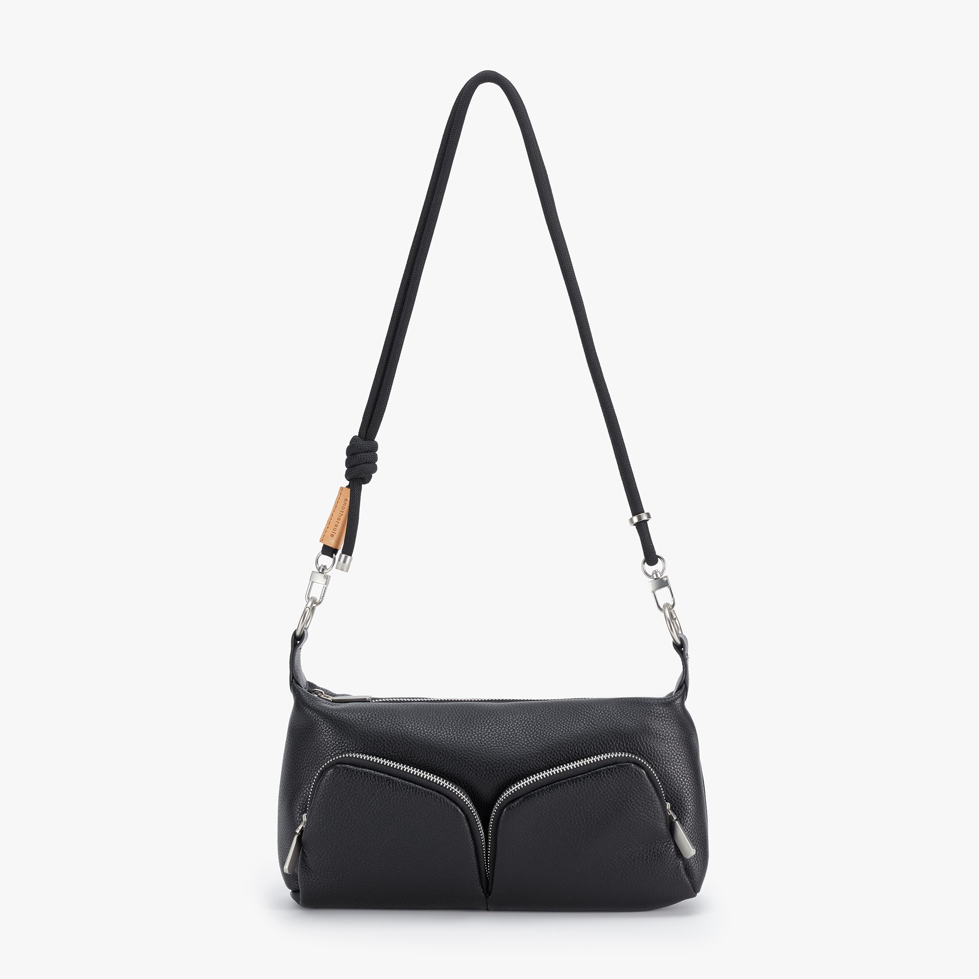 Double Zip Crossbody - Black