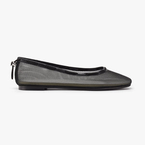 Glove Flats - Black Mesh