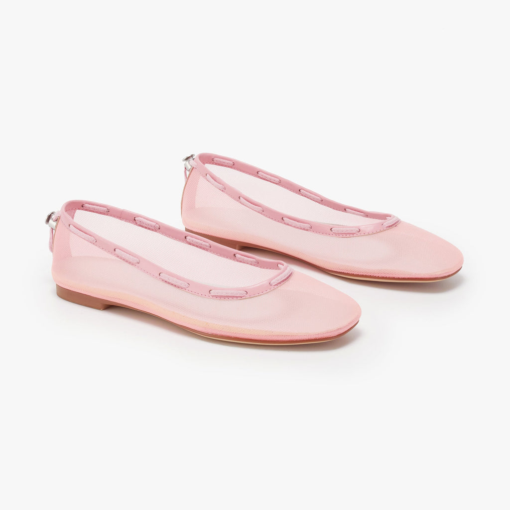 Glove Flats - Pink Mesh