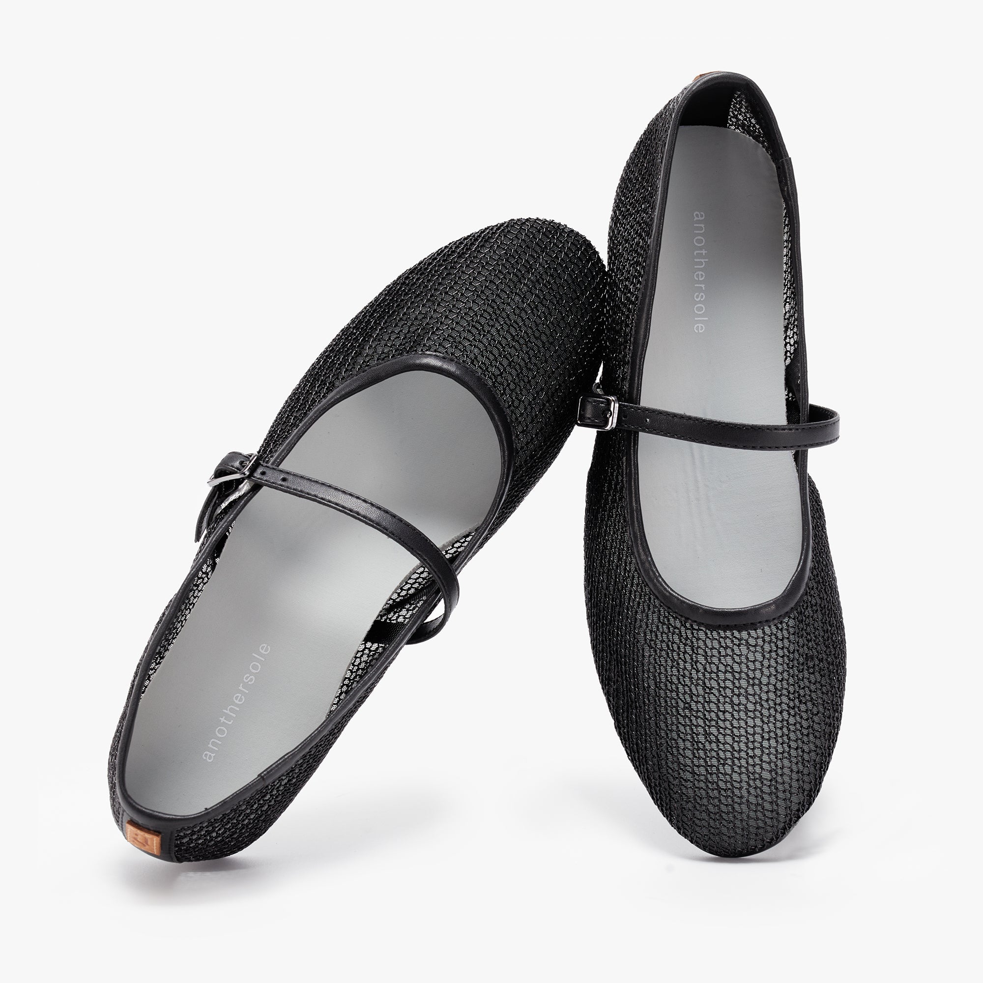 Luz Mary Jane - Black Mesh