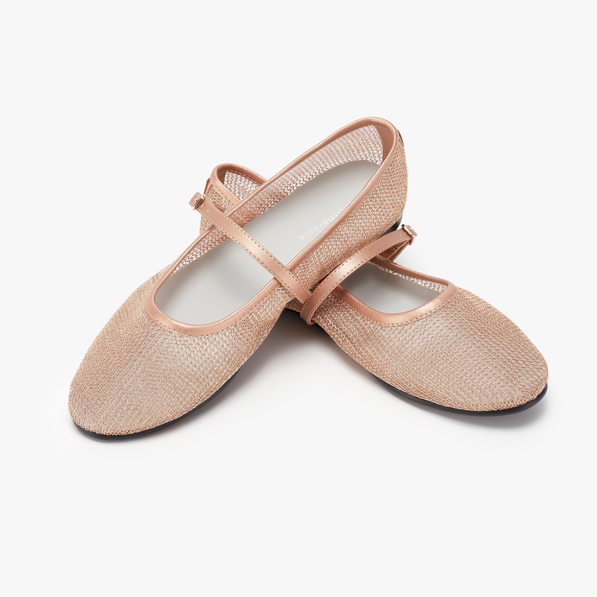 Luz Mary Jane - Rose Gold Mesh