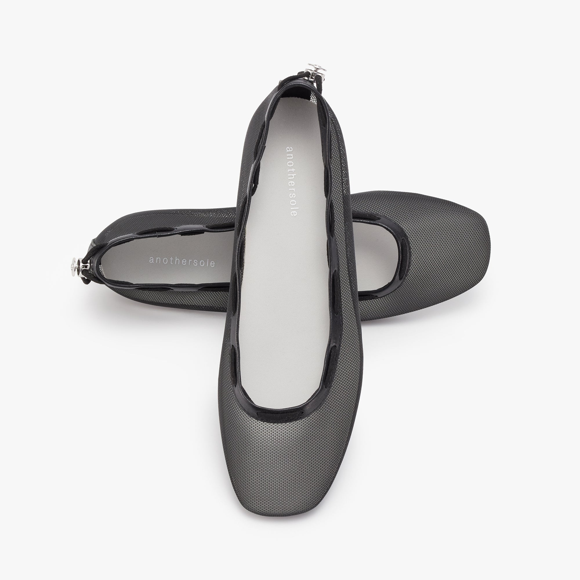 Glove Flats - Black Mesh
