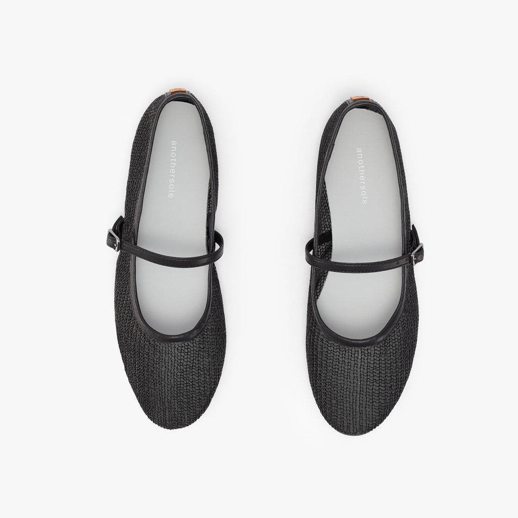 Luz Mary Jane - Black Mesh