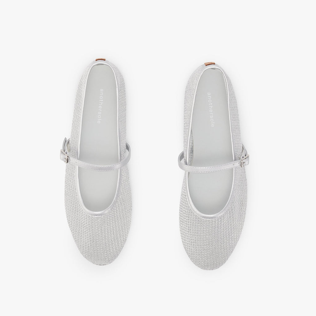 Luz Mary Jane - Silver Mesh