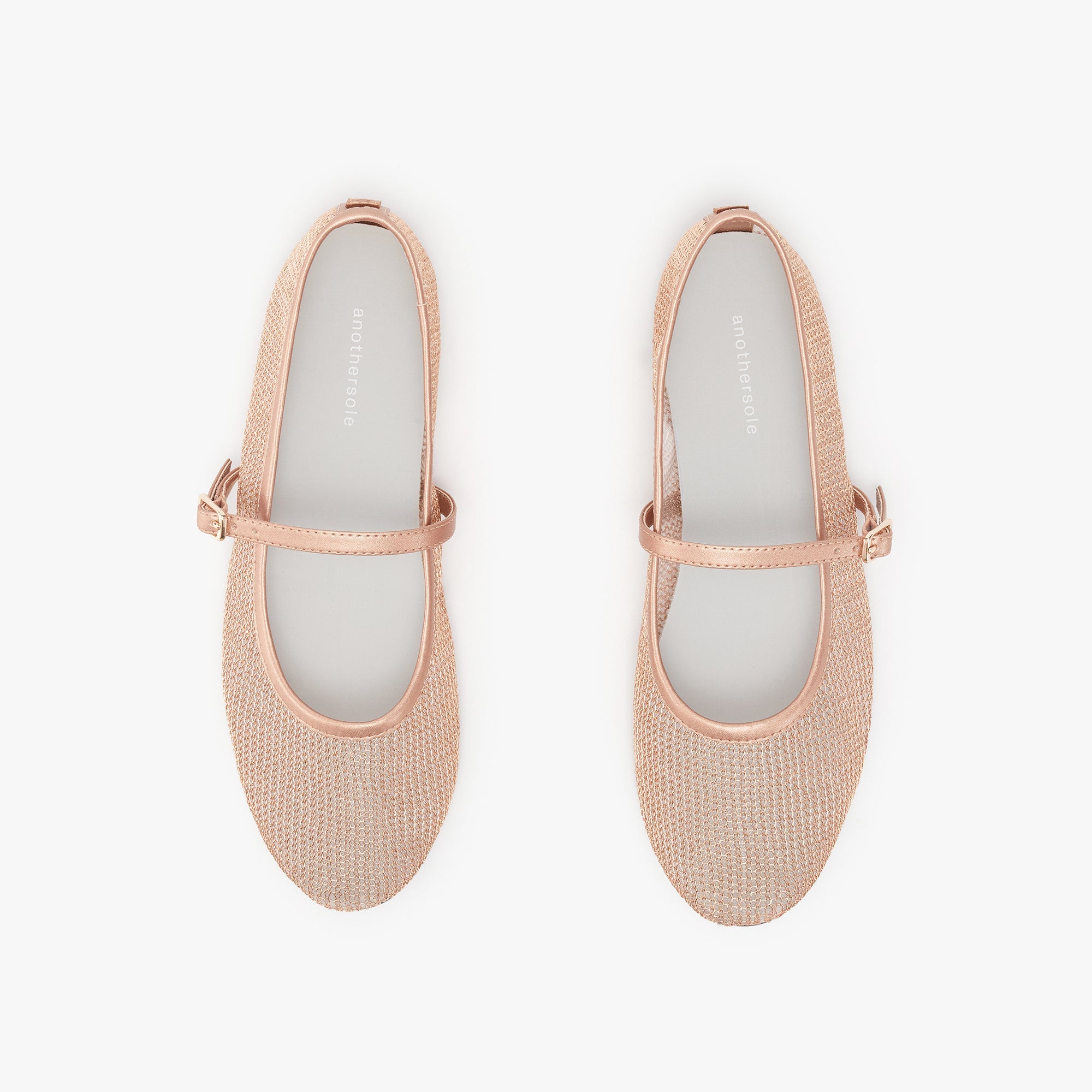 Luz Mary Jane - Rose Gold Mesh