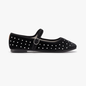 Belle Mary Jane - Diamante Black