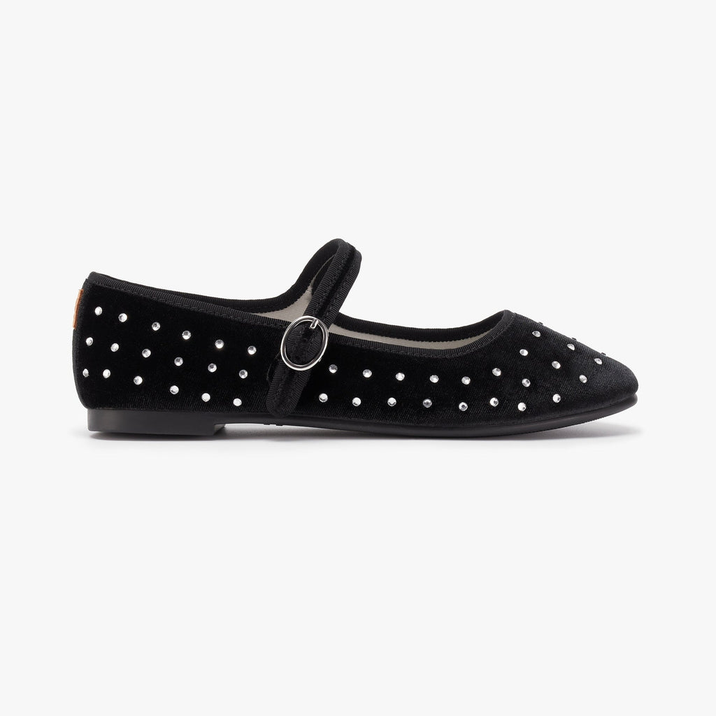 Belle Mary Jane - Diamante Black