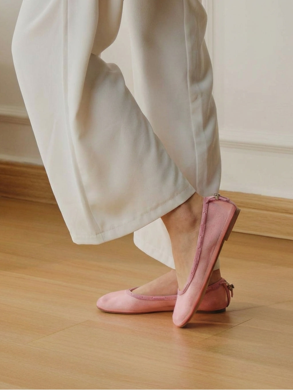 Glove Flats - Pink Mesh
