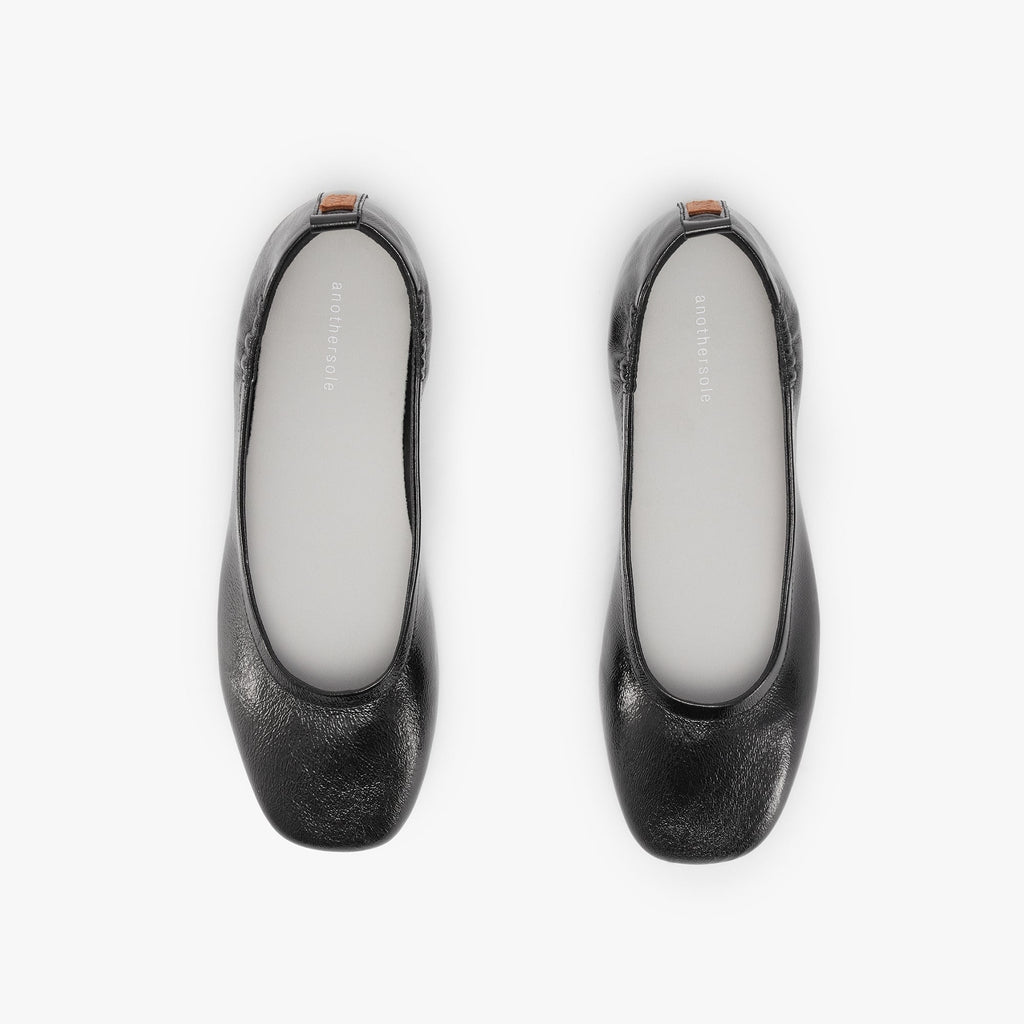 Glove Flats - Black Patent