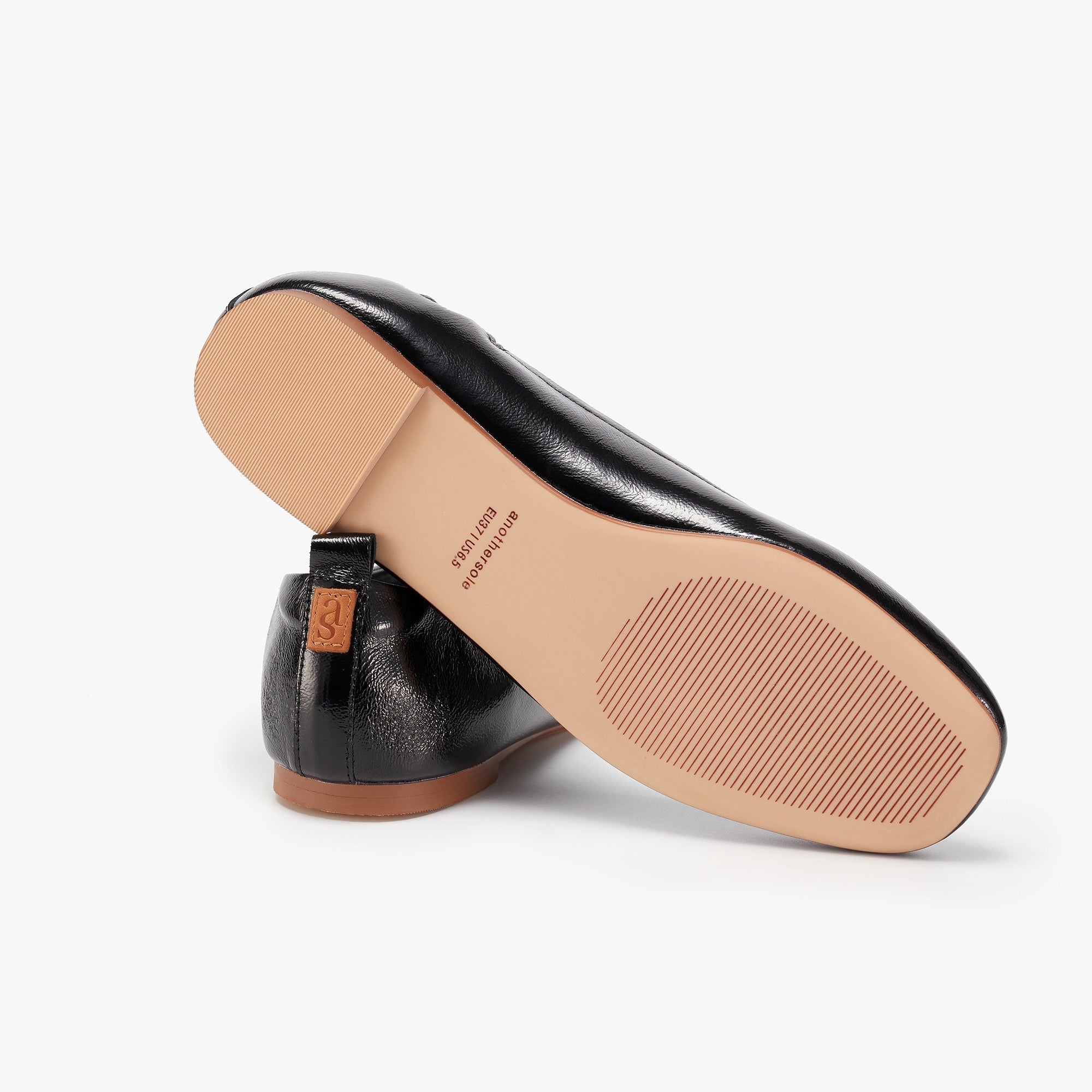 Glove Flats - Black Patent