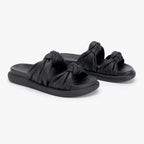 Knotty Marshmallow - Black Leather