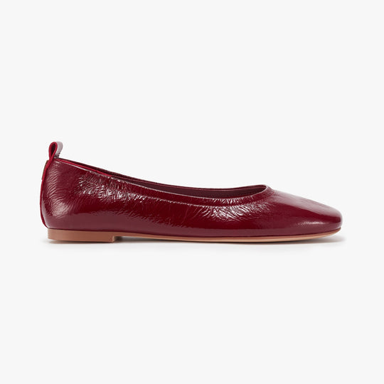 Glove Flats - Cherry Patent