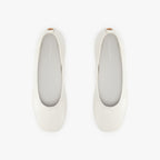 Glove Flats - Cream Patent