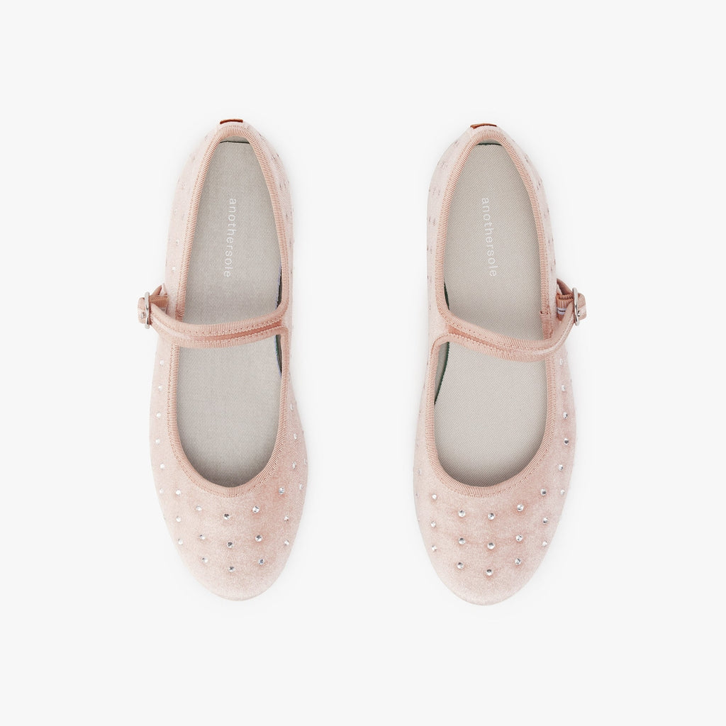Belle Mary Jane - Diamante Pink