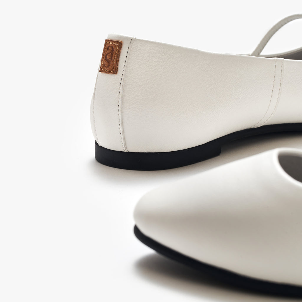 Travel Flats - White
