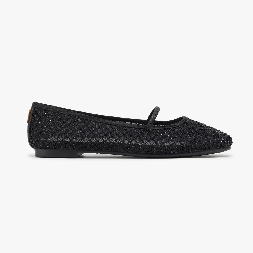 Travel Flats - Starlet Black