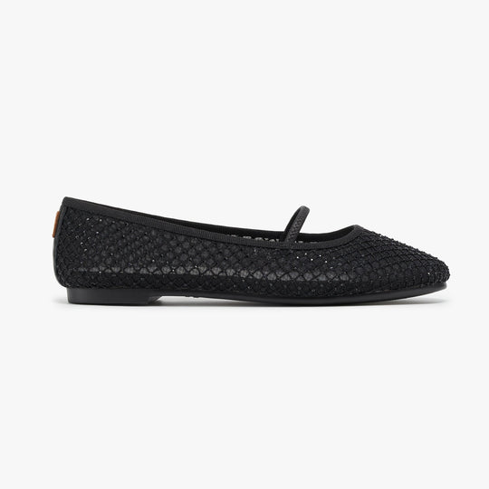 Travel Flats - Starlet Black