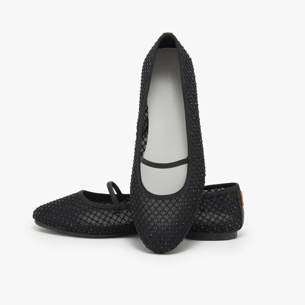 Travel Flats - Starlet Black
