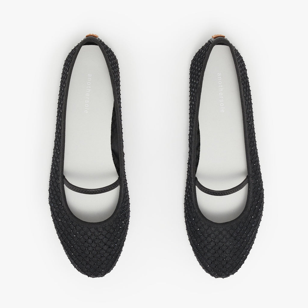 Travel Flats - Starlet Black