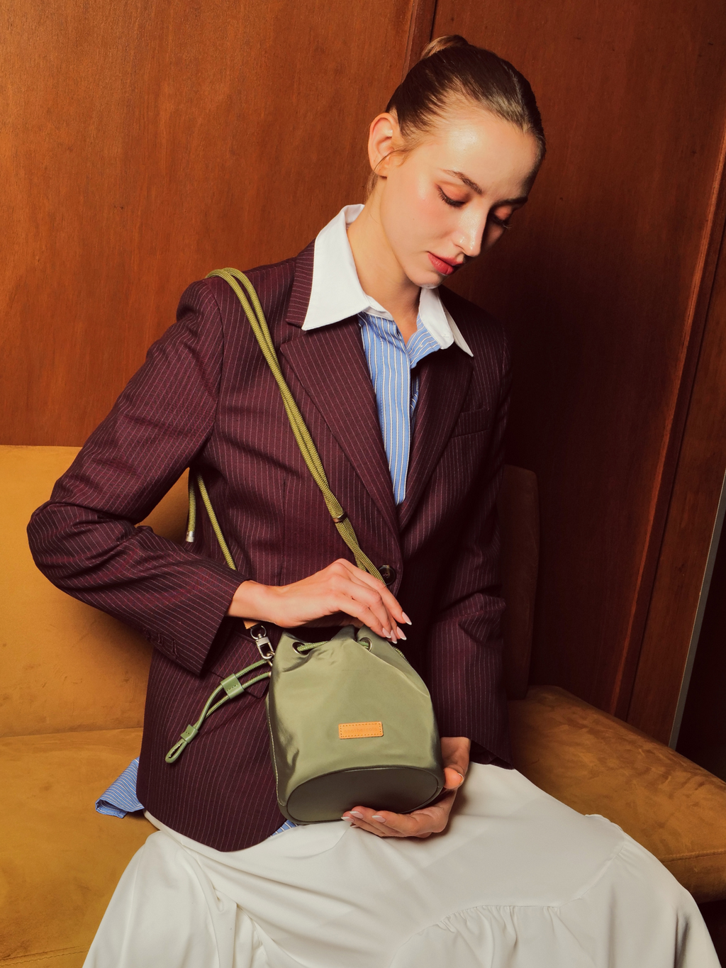 Money Bucket - Olive